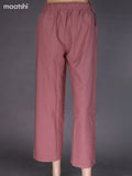 Rosy Brown Cotton Semi Palazzo Pant