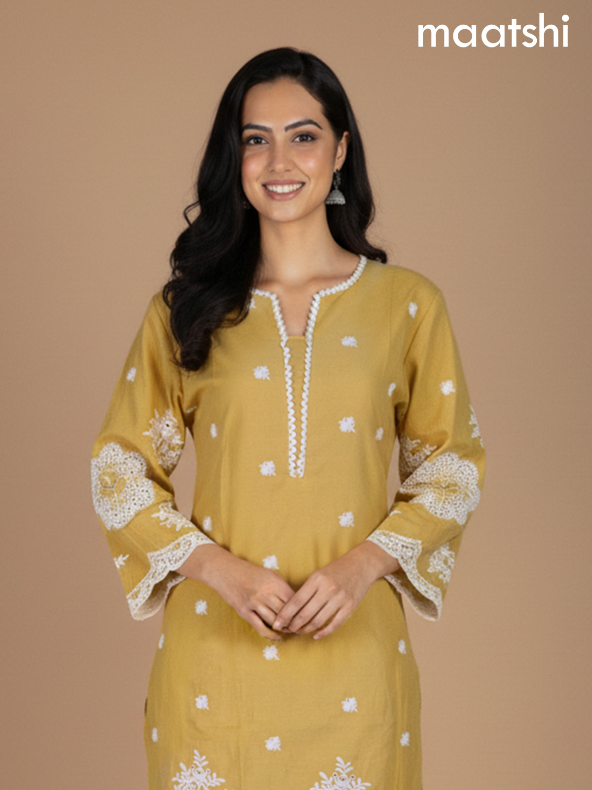 Yellow Shade Cotton Hakoba Work Co-Ord Set