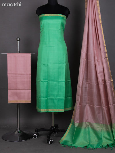 Pure Silk Unstitched Salwar Suits