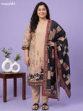 Sandal Cotton Printed Straight Suit