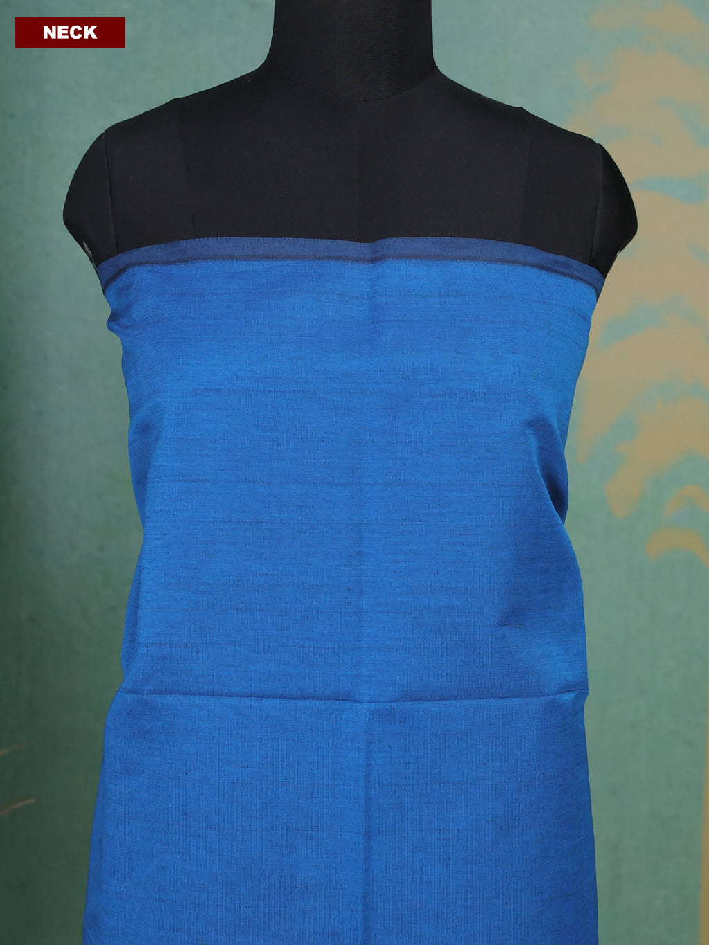 Blue and Purple Ikat Dress Material With Ikat Weaves