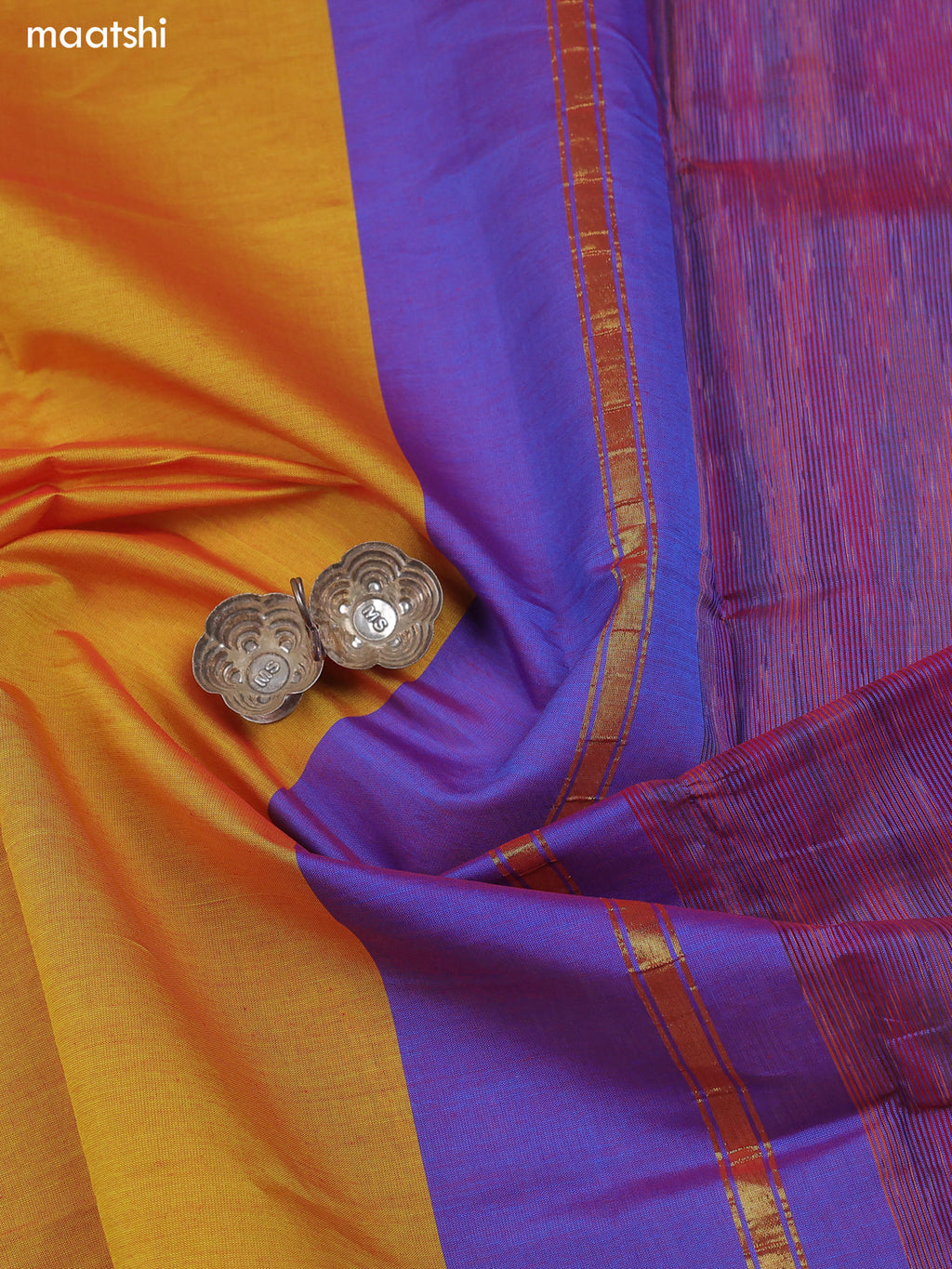 Violet Ikat Dress Material With Ikat Weaves and Bottom & Dupatta
