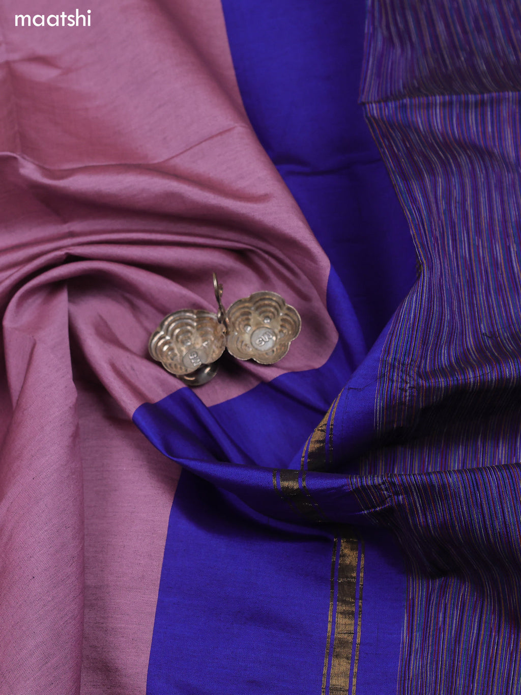 Royal Blue Ikat Dress Material With Ikat Weaves and Bottom & Dupatta