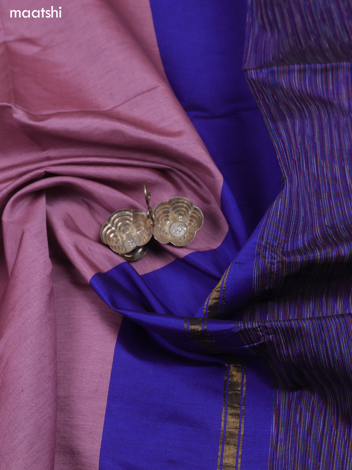 Royal Blue Ikat Dress Material With Ikat Weaves and Bottom & Dupatta