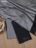 Black Ikat Dress Material With Ikat Weaves and Bottom & Dupatta