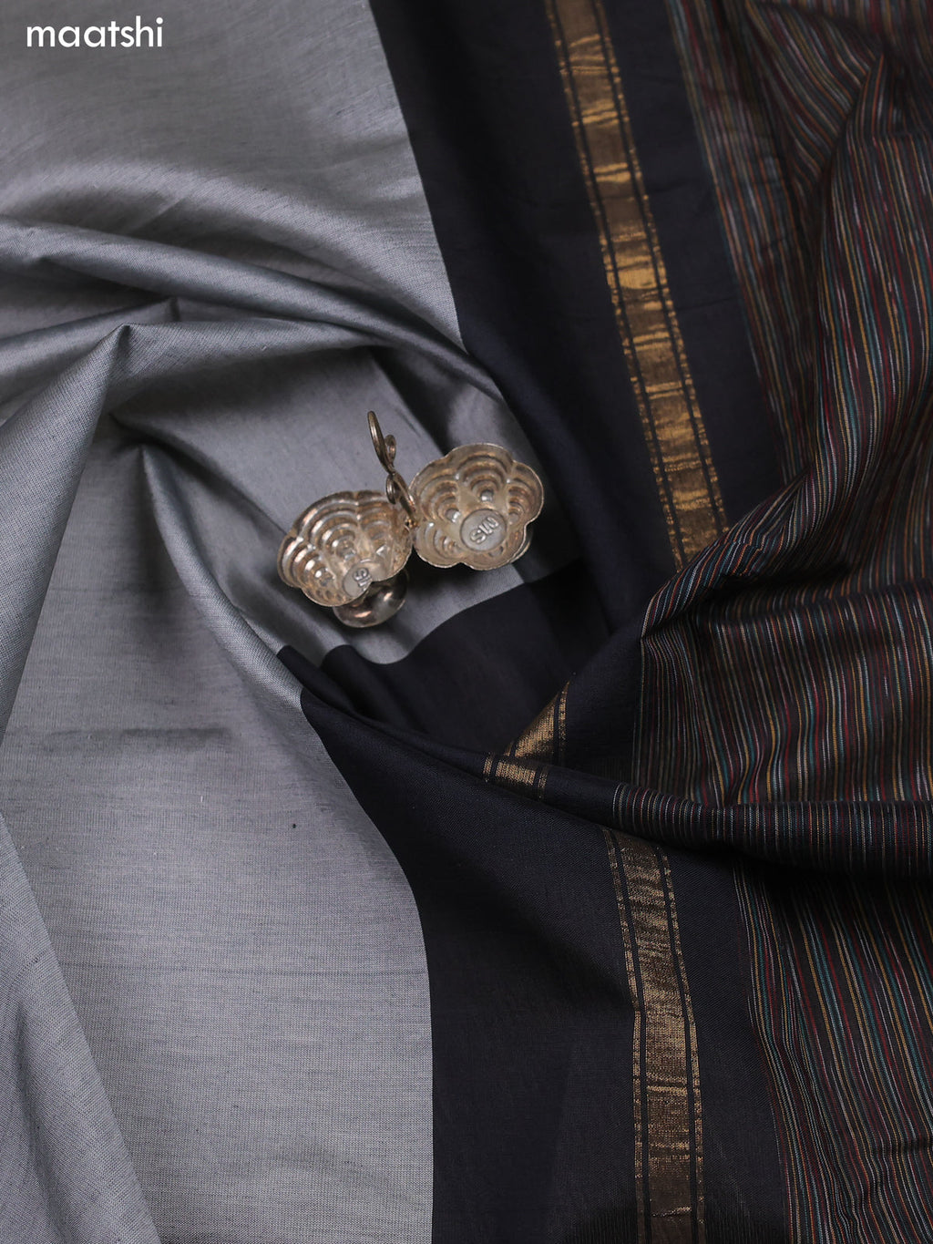 Black Ikat Dress Material With Ikat Weaves and Bottom & Dupatta