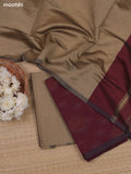 Maroon and Black Ikat Dress Material With Ikat Weaves and Bottom & Dupatta