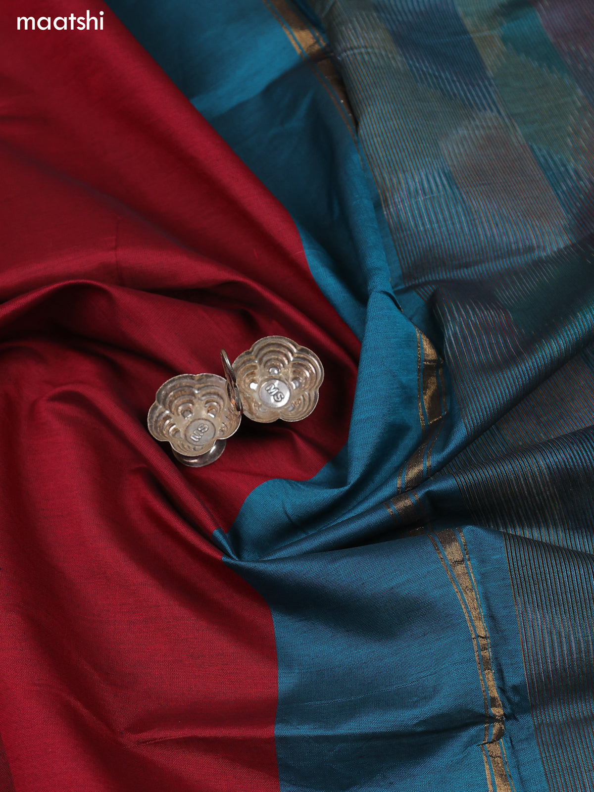 Peacock Green Ikat Dress Material With Ikat Weaves and Bottom & Dupatta