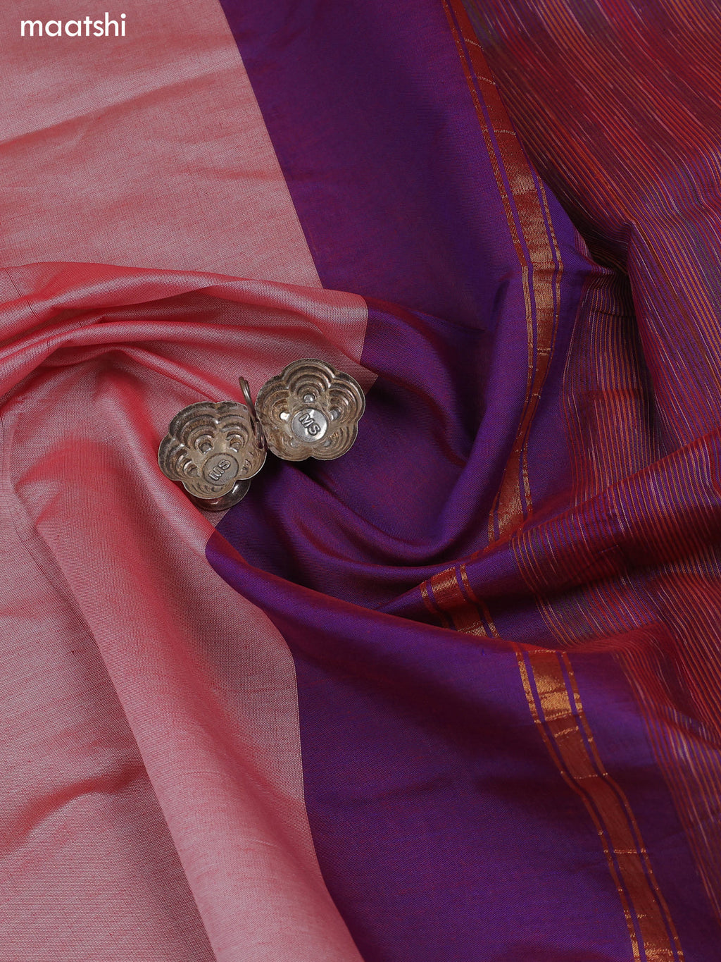 Violet Ikat Dress Material With Ikat Weaves and Bottom & Dupatta