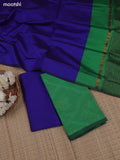 Green Ikat Dress Material With Ikat Weaves and Bottom & Dupatta