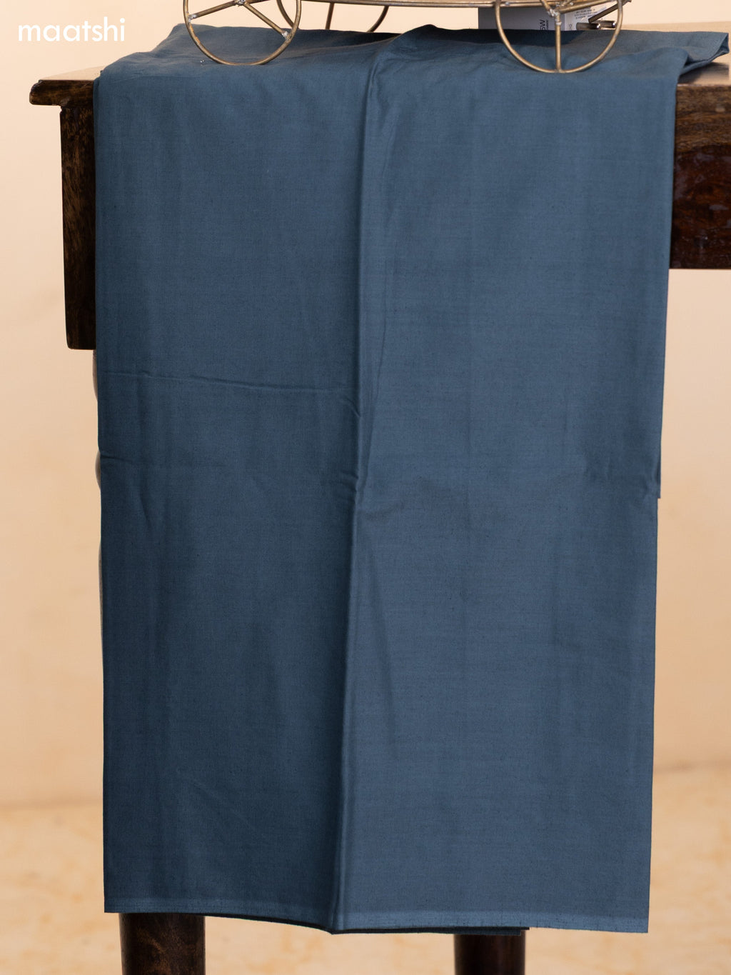Dark Grey Tissue Silk Dress Material With Floral Embroidery Work Border and Bottom & Dupatta