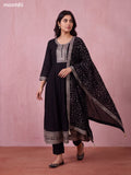 Black Art Silk Heavy Embroidery Work Anarkali Suit