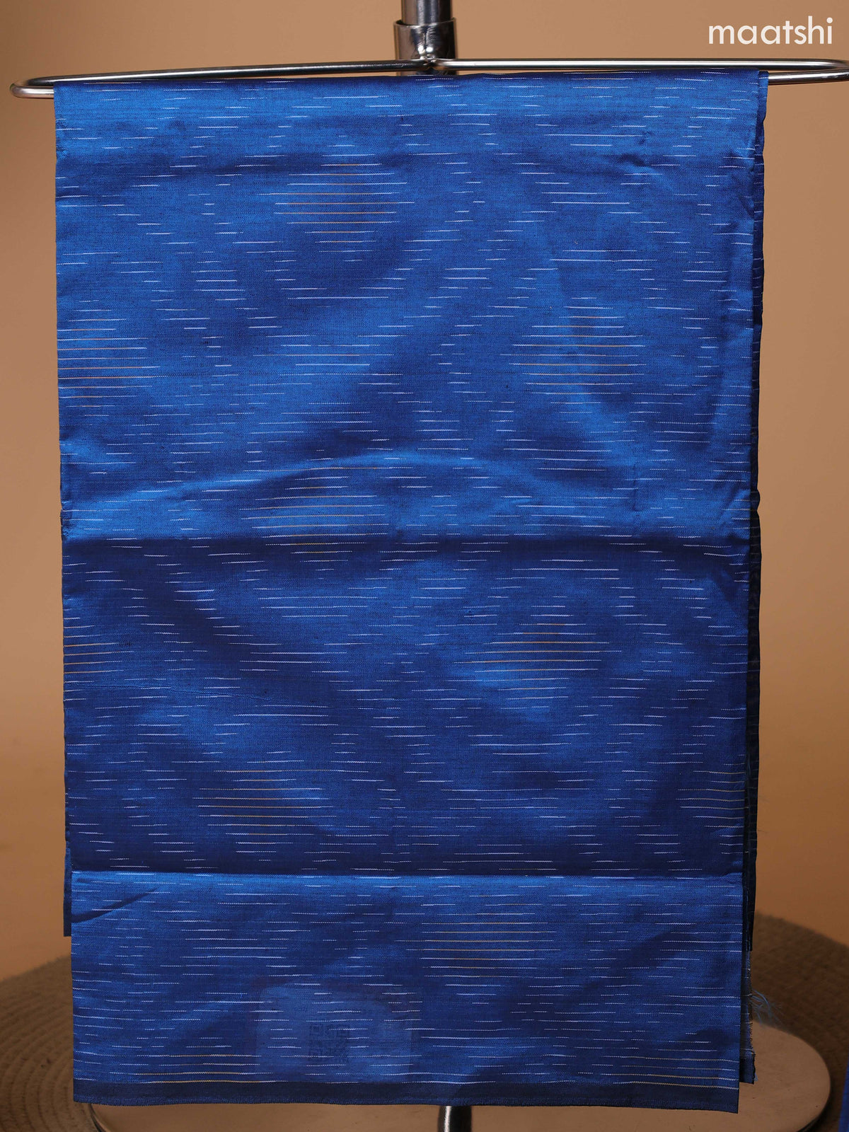 Teal Blue and Magenta Pink Ikat Dress Material With Ikat Weaves and Bottom & Dupatta