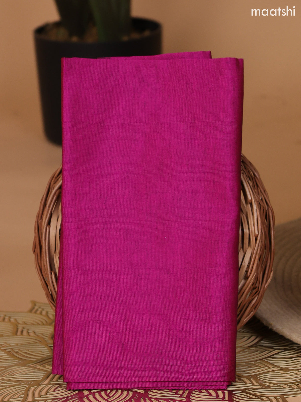 Teal Blue and Magenta Pink Ikat Dress Material With Ikat Weaves and Bottom & Dupatta