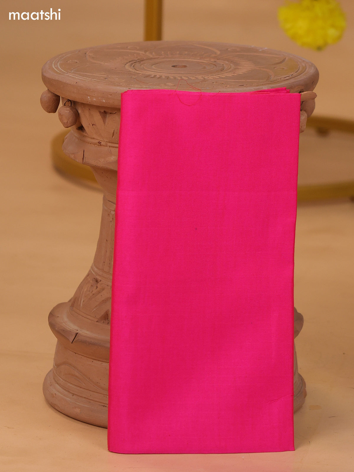 Dual Shade Of Peacock Blue and Dark Pink Ikat Dress Material With Plain Body & Ikat Weaves Border and Bottom & Dupatta