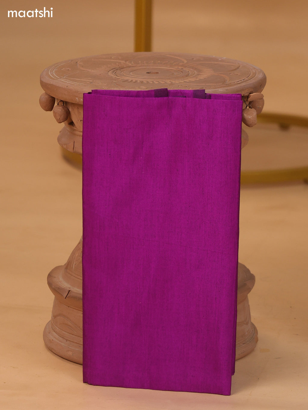 Peacock Blue and Magenta Pink Ikat Dress Material With Plain Body & Ikat Weaves Border and Bottom & Dupatta