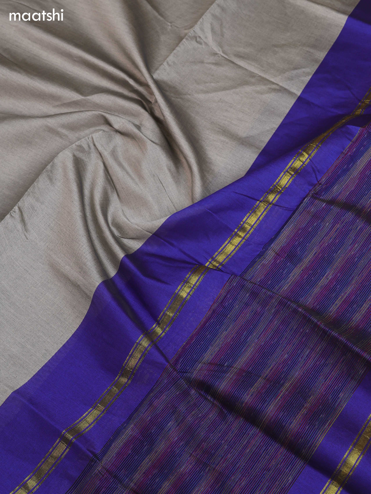 Dual Shade Of Blue and Dual Shade Of Grey Ikat Dress Material With Plain Body & Ikat Weaves Border and Bottom & Dupatta