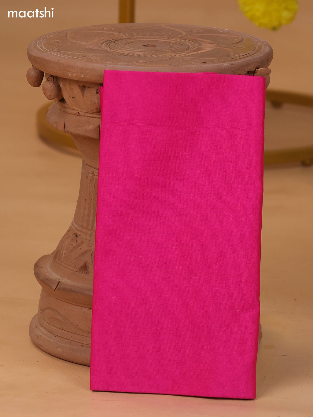 Dual Shade Of Blue and Pink Ikat Dress Material With Plain Body & Ikat Weaves Border and Bottom & Dupatta