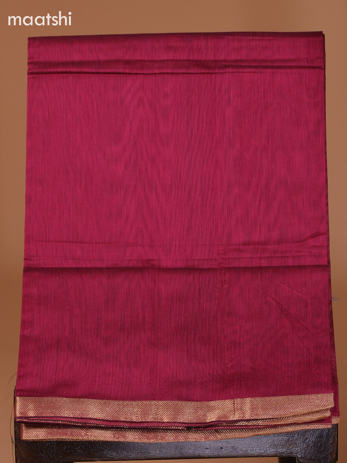 Dark Blue and Magenta Pink Semi Silk Cotton Dress Material With Zari Buttas And Bottom & Dupatta