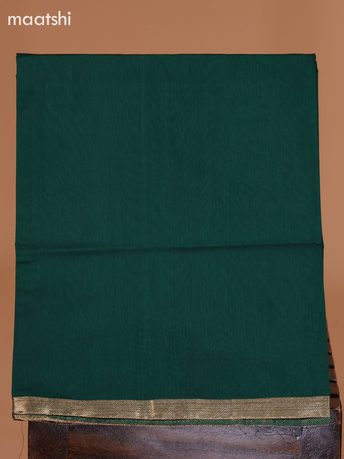 Mustard Yellow and Dark Green Semi Silk Cotton Dress Material With Zari Buttas and Bottom & Dupatta