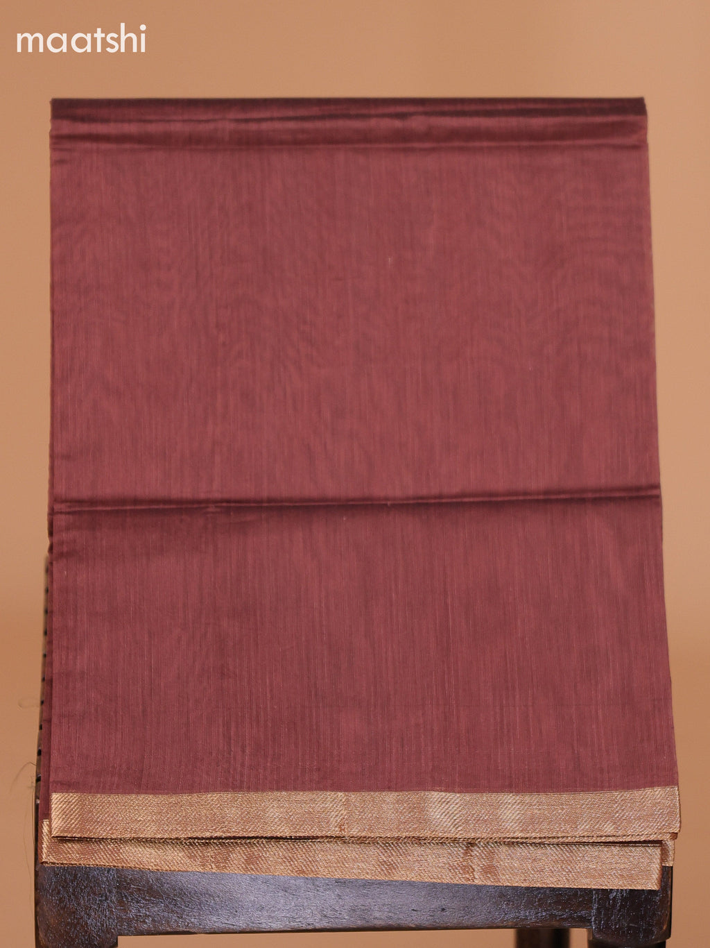 Black and Pastel Brown Semi Silk Cotton Dress Material With Zari Buttas And Bottom & Dupatta