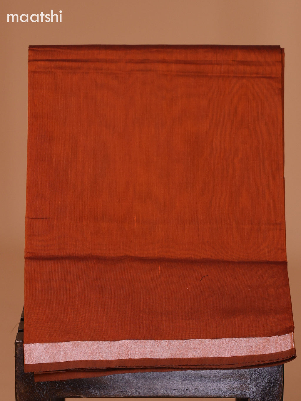 Pastel Green and Rustic Orange Semi Silk Cotton Dress Material With Zari Buttas And Bottom & Dupatta
