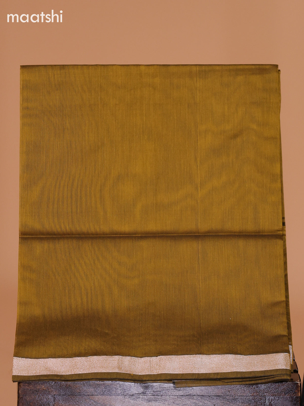 Black and Mustard Green Semi Silk Cotton Dress Material With Zari Buttas And Bottom & Dupatta