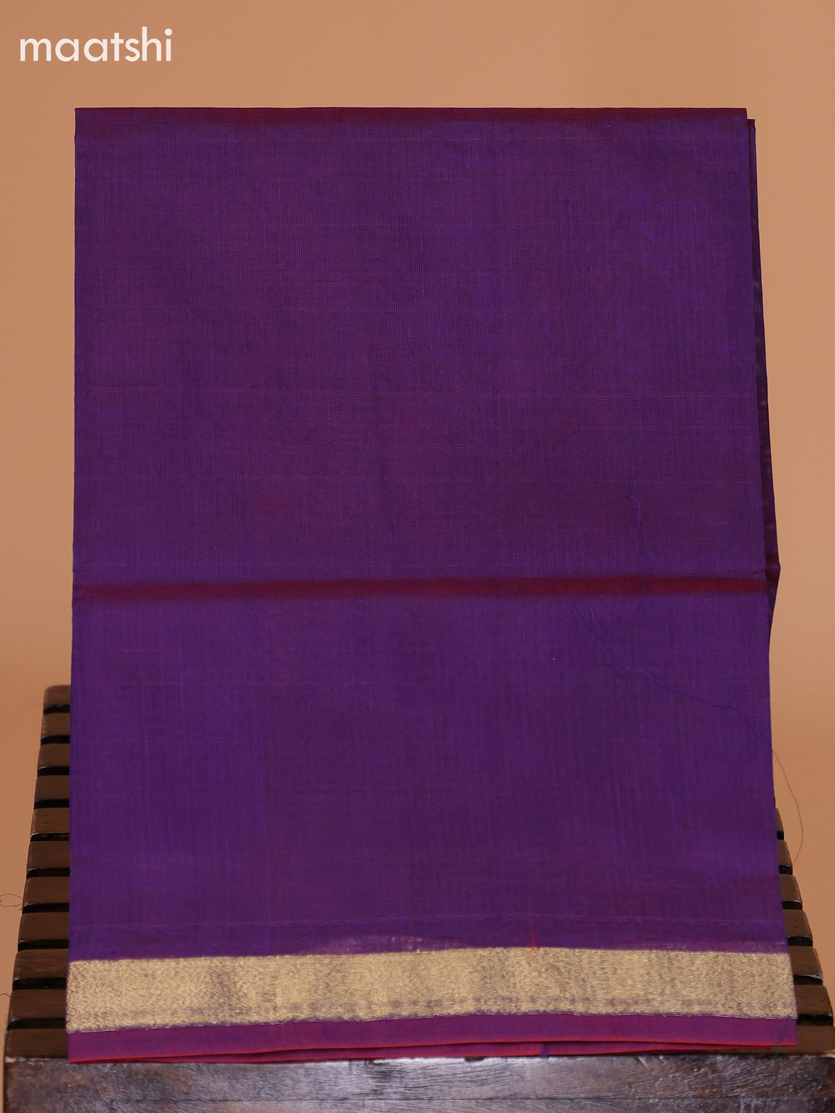 Dual Shade Of Mehendi Green and Dark Violet Semi Silk Cotton Dress Material With Zari Buttas And Bottom & Dupatta