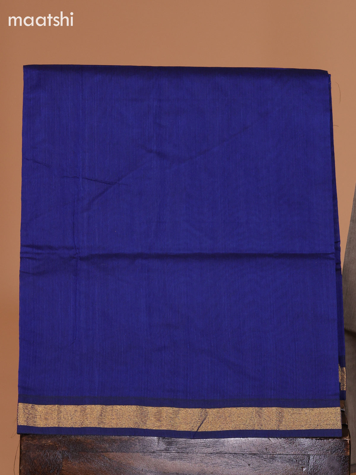 Dark Elaichi Green and Blue Semi Silk Cotton Dress Material With Zari Buttas And Bottom & Dupatta