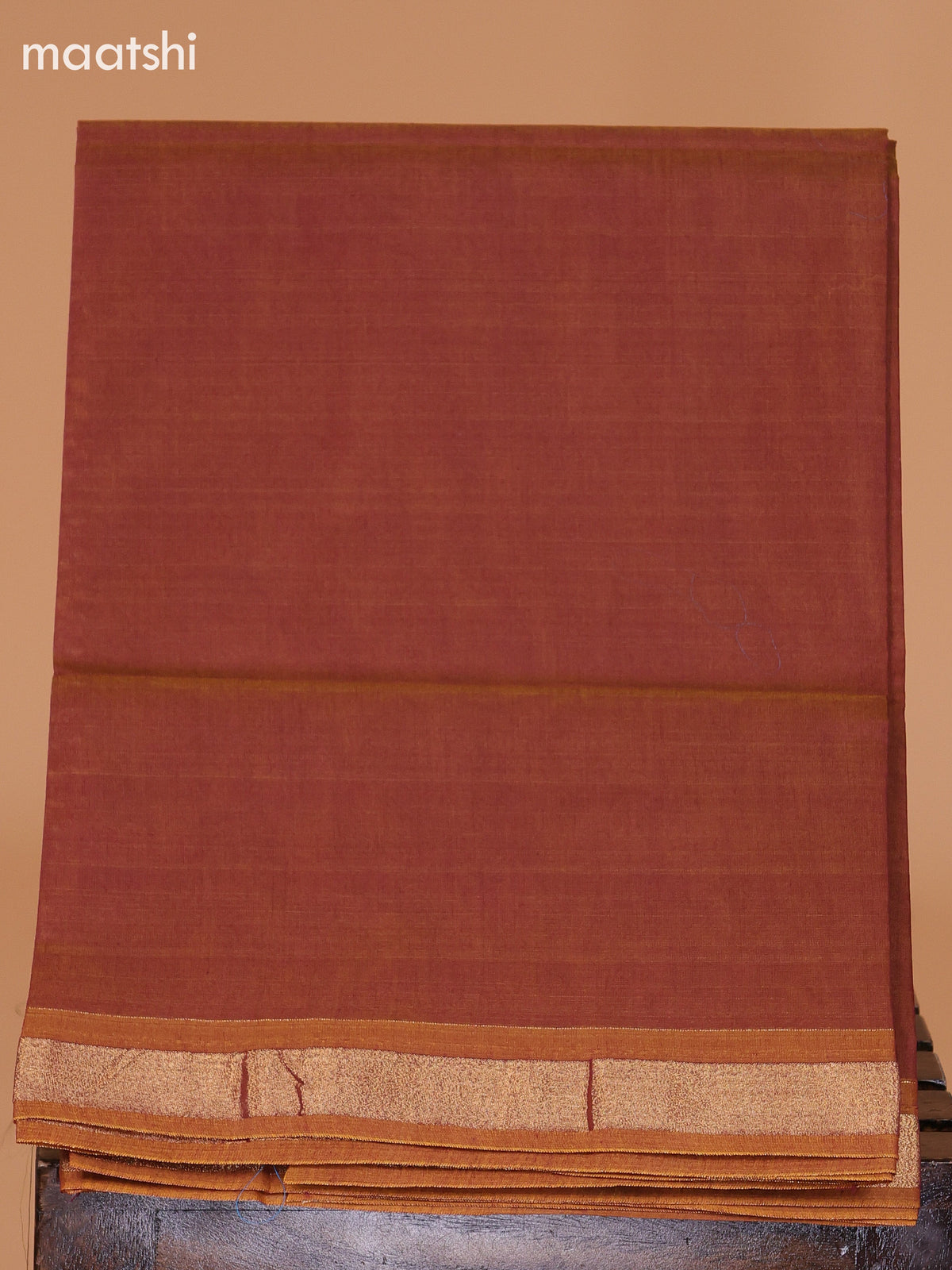 Dual Shade Of Blue and Dual Shade Of Brown Semi Silk Cotton Dress Material With Zari Buttas And Bottom & Dupatta