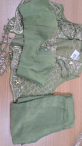 Pastel Green Party Wear Dress With Embroidery Work Suit