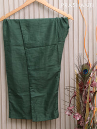 Chanderi readymade floor length kurti set green with allover floral prints & embroided neck pattern and straight cut pant & dupatta